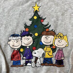 Peanuts Charlie Brown Christmas Sweater Sweatshirt Size Small Graphic Crewneck